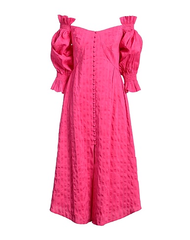 CULT GAIA DRESSES Fuchsia 45% Linen, 41% Rayon, 14% Silk