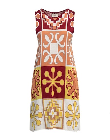 AKEP Short dress Camel 100% Cotton