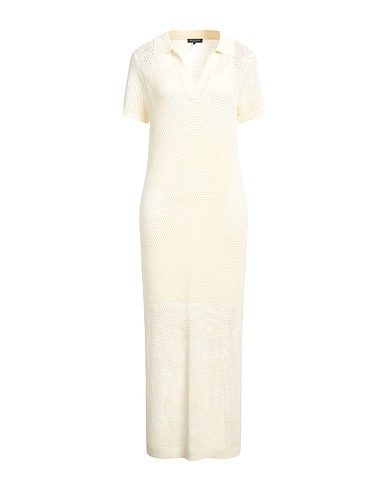 RAG & BONE Midi dress Pastel yellow 90% Viscose, 10% Nylon