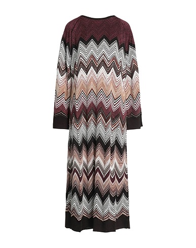 MISSONI ひざ丈ワンピース ガーネット レーヨン 76% / コットン 22% / ナイロン 2%