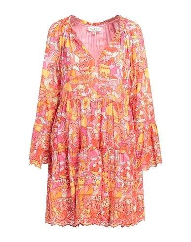 HALE BOB Short dress Coral 100% Cotton