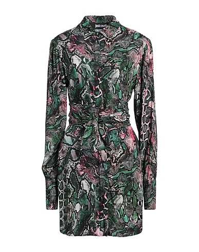 JUST CAVALLI Shirt dress Green 100% Viscose