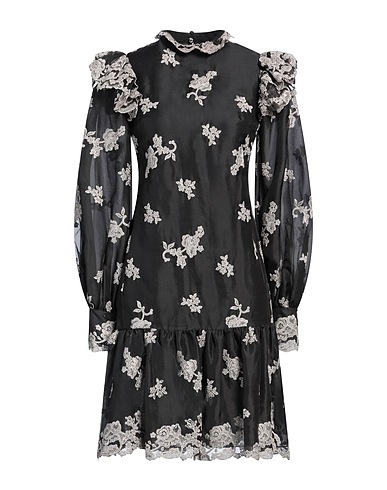 ERDEM Short dress Black 100% Silk, Viscose