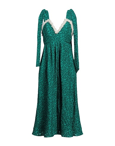 CUSTOMMADE BY NUMBERS Midi dress Emerald green 75% Polyester, 25% Polyamide