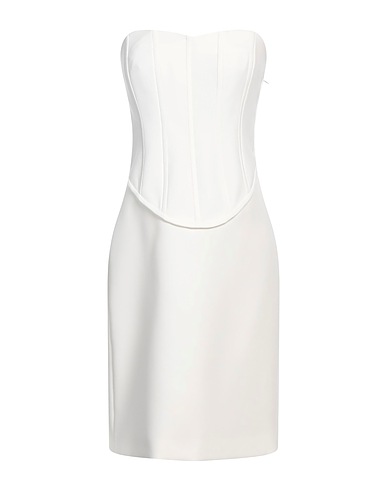 BOUTIQUE MOSCHINO Tubino Bianco 100% Poliestere