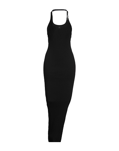 COURRÈGES Long dress Black 70% Viscose, 30% Polyester