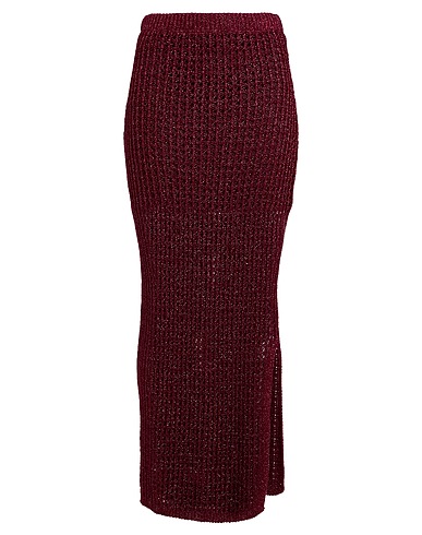 VICOLO Long skirt Plum 80% Viscose, 20% Polyester
