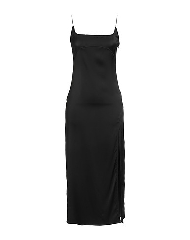 JACQUEMUS Midi dress Black 96% Viscose, 4% Elastane