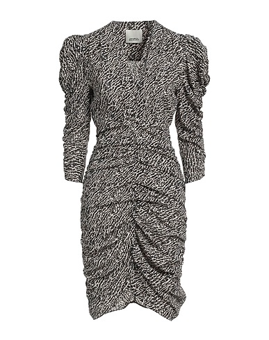 ISABEL MARANT Sheath dress Black 91% Silk, 9% Elastane