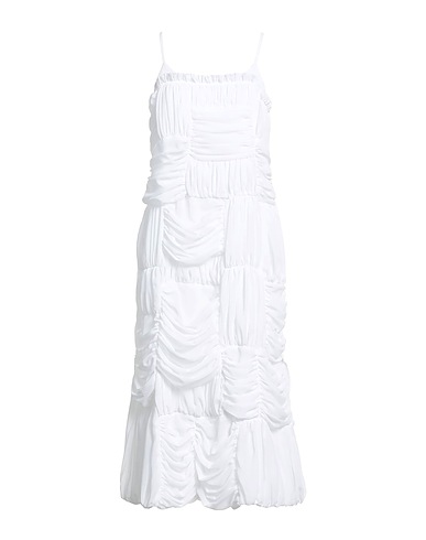 COMME des GARÇONS Robe mi-longue Blanc 100% Polyester