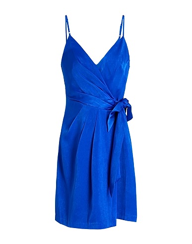 AIDAN MATTOX Kurzes Kleid Blau 100% Polyester