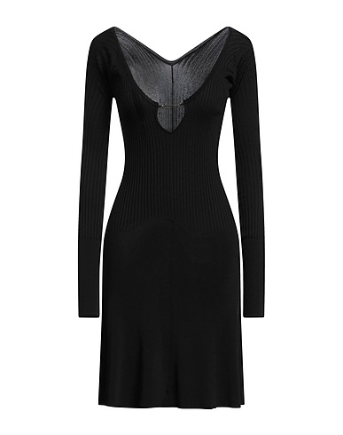 JACQUEMUS Vestito corto Nero 94% Viscosa, 6% Poliestere
