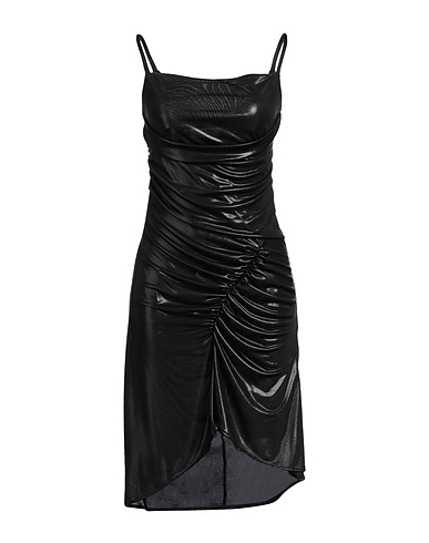 MARINE SERRE Midi dress Black 100% Polyester, Polyamide, Elastane