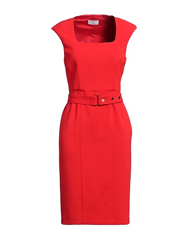 NENETTE Midi dress Red 92% Polyester, 8% Elastane