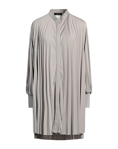 FABIANA FILIPPI シュミーズドレス グレー ポリエステル 100% / カシミヤ / エコブラス