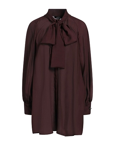 FABIANA FILIPPI Shirt dress Chocolate brown 100% Silk