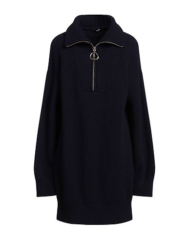 DONDUP Kurzes Kleid Marineblau 100% Wolle