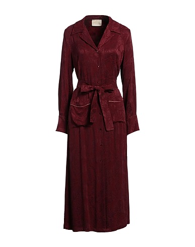 MOMONÍ Midi dress Burgundy 60% Cupro, 40% Viscose