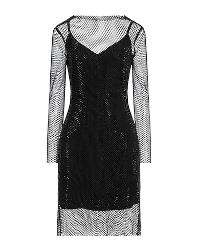 MAX MARA Sheath dress Black 96% Polyester, 4% Elastane