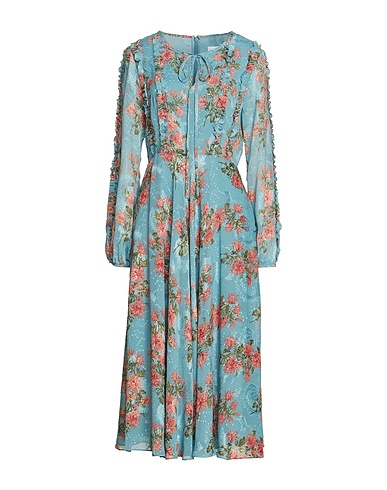 MIKAEL AGHAL Midi dress Pastel blue 100% Polyester