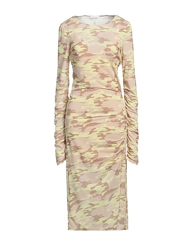 PATRIZIA PEPE Midi dress Light green 90% Polyester, 10% Elastane