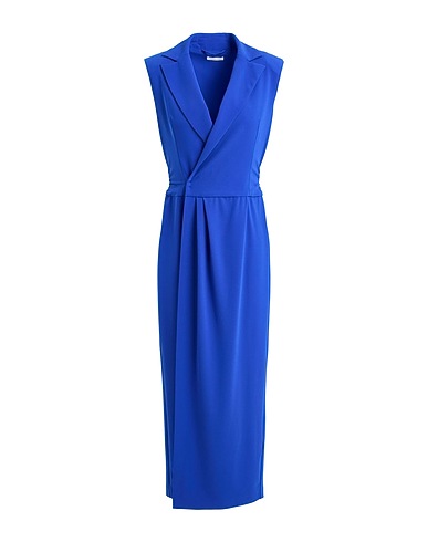 PATRIZIA PEPE Long dress Bright blue 89% Polyester, 11% Elastane