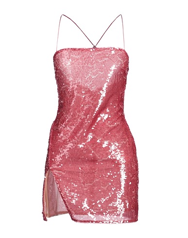 THE ATTICO Sequin dress Fuchsia 100% Polyester, Polyamide, Elastane