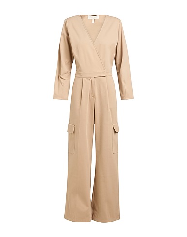 NOTES DU NORD Jumpsuits and Dungarees Sand 60% Polyester, 40% Cotton