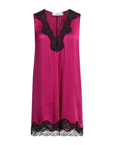 JUCCA Short dress Fuchsia 94% Silk, 6% Elastane