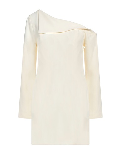 FEDERICA TOSI Short dress PANNA 50% Acetate, 50% Viscose, Polyester