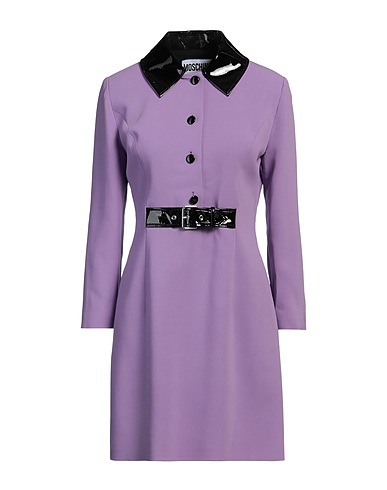 MOSCHINO Shirt dress COUTURE Mauve 97% Viscose, 3% Elastane