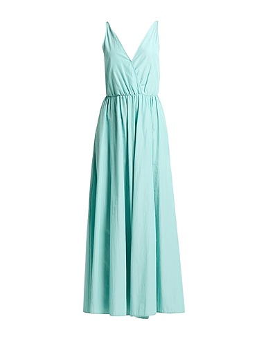 FORTE_FORTE Long dress Sky blue 52% Polyester, 48% Cotton