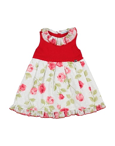 JULIANA Vestito Baby  Bianco 50% Cotone, 50% Acrilico