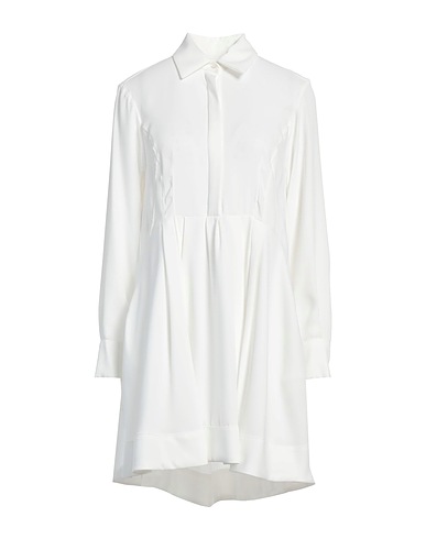 PINKO Shirt dress White 100% Polyester