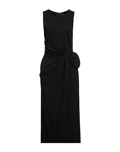 EMPORIO ARMANI Langes Kleid Schwarz 77% Viskose, 17% Polyamid, 6% Elastan
