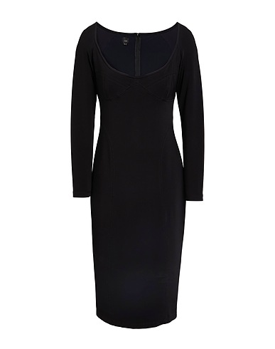 PINKO Midi dress Black 49% Polyamide, 44% Viscose, 7% Elastane