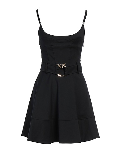 PINKO Short dress Black 55% Wool, 28% Polyester, 15% Viscose, 2% Elastane