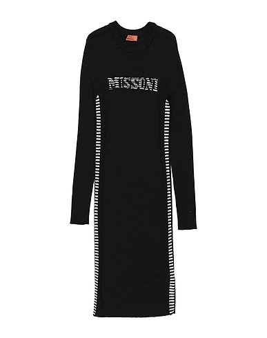 MISSONI KIDS Vestito Nero 100% Lana Vergine, Lana