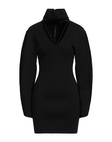 ANDREĀDAMO Sheath dress Black 70% Viscose, 30% Polyester