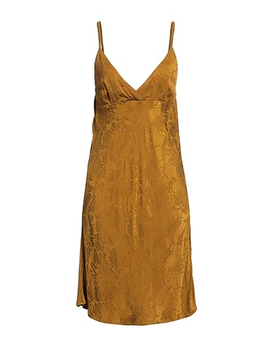 MOMONÍ Midi dress Mustard 60% Cupro, 40% Viscose