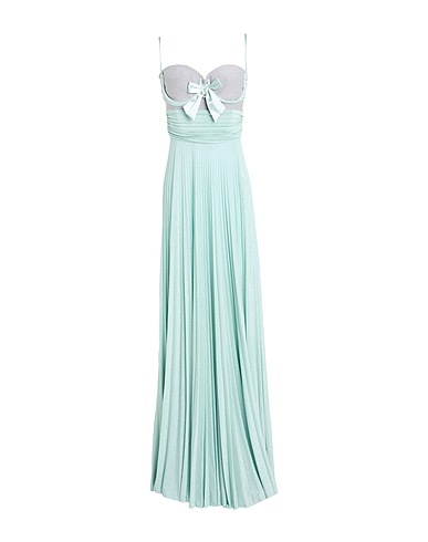 ELISABETTA FRANCHI Long dress RED CARPET
 Light green 63% Viscose, 17% Polyester, 15% Polyamide, 5% Elastane