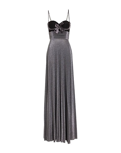 ELISABETTA FRANCHI Kleid für besondere Anlässe RED CARPET
 Braungrau 63% Viskose, 17% Polyester, 15% Polyamid, 5% Elastan