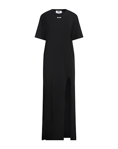 MSGM ロングワンピース・ドレス ブラック コットン 100%