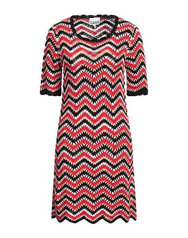GANNI Short dress Red 100% Organic cotton