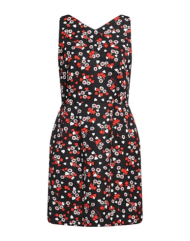MOSCHINO Short dress Black 66% Cotton, 34% Viscose