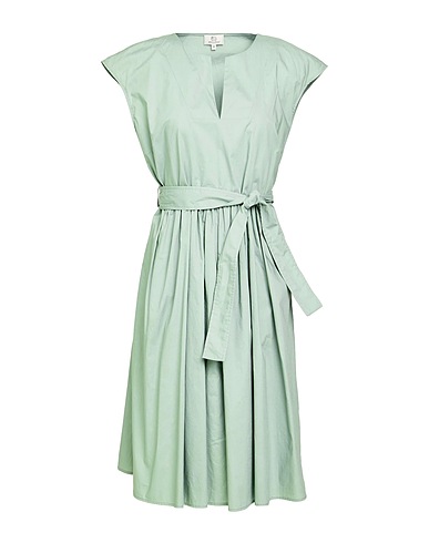 WOOLRICH Midi dress Sage green 100% Cotton