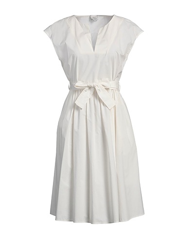 WOOLRICH Midi dress White 100% Cotton