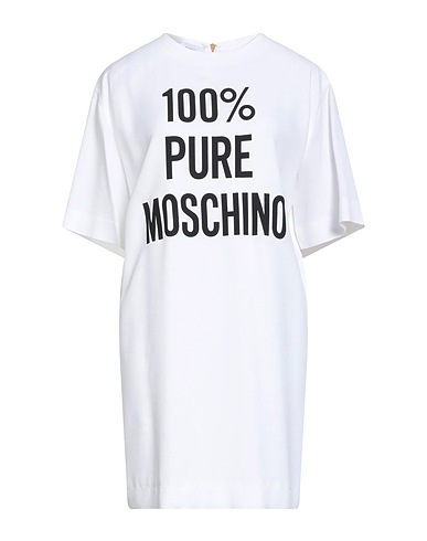 MOSCHINO Short dress COUTURE Ivory 70% Acetate, 30% Viscose