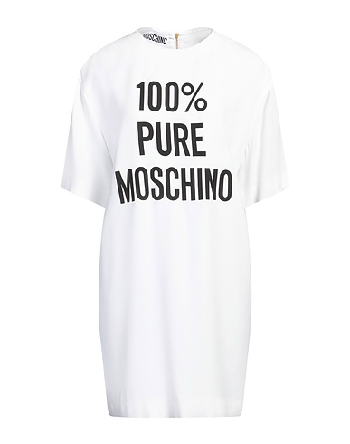 MOSCHINO Short dress White 70% Acetate, 30% Viscose