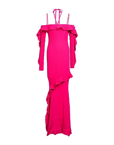 VERSACE JEANS COUTURE Elegant dress Fuchsia 70% Viscose, 30% Polyester